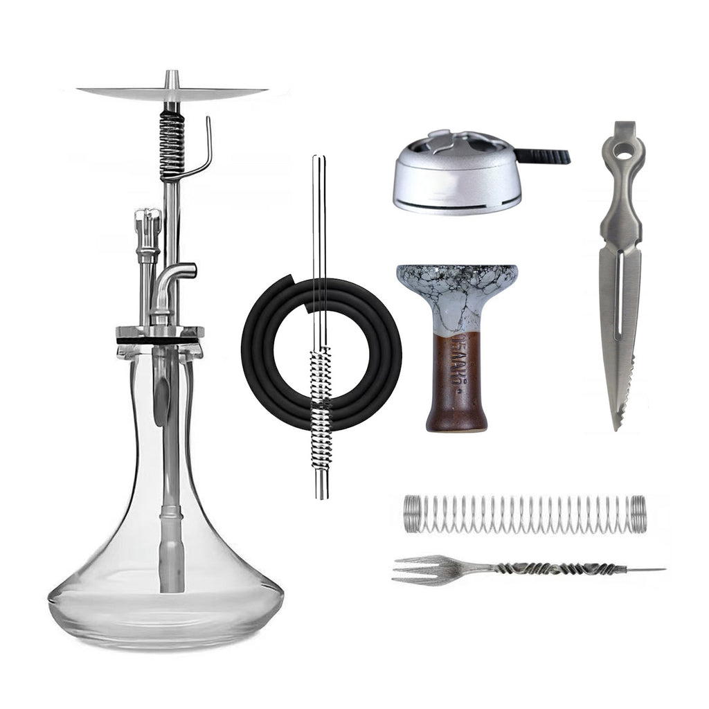 Glass Hookah Set, Including All Accessories For adult use only