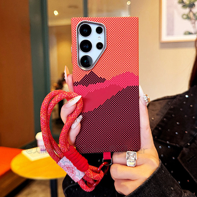 Gradient Dot Texture Magnetic Phone Case for Samsung Galaxy S24/25/26 Series