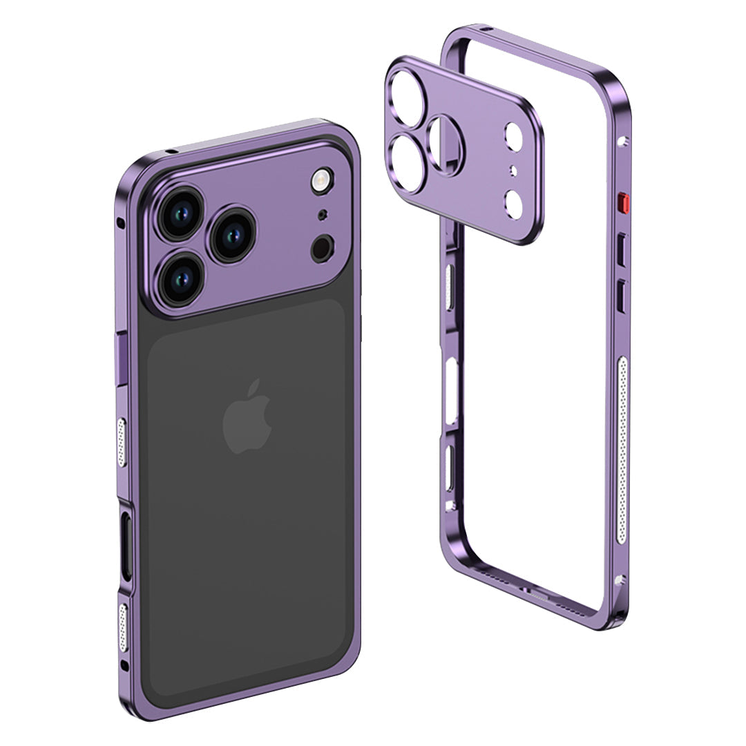 Aluminum alloy Magnetic Mobile Phone Case with Lens Protective Cover For iPhone Series