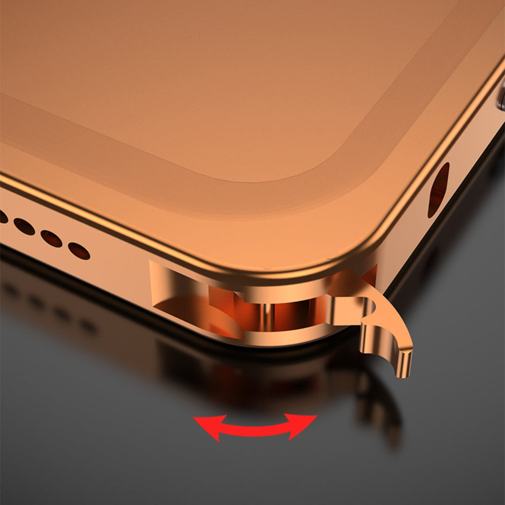 Aluminum alloy Magnetic Mobile Phone Case with Lens Protective Cover For iPhone Series