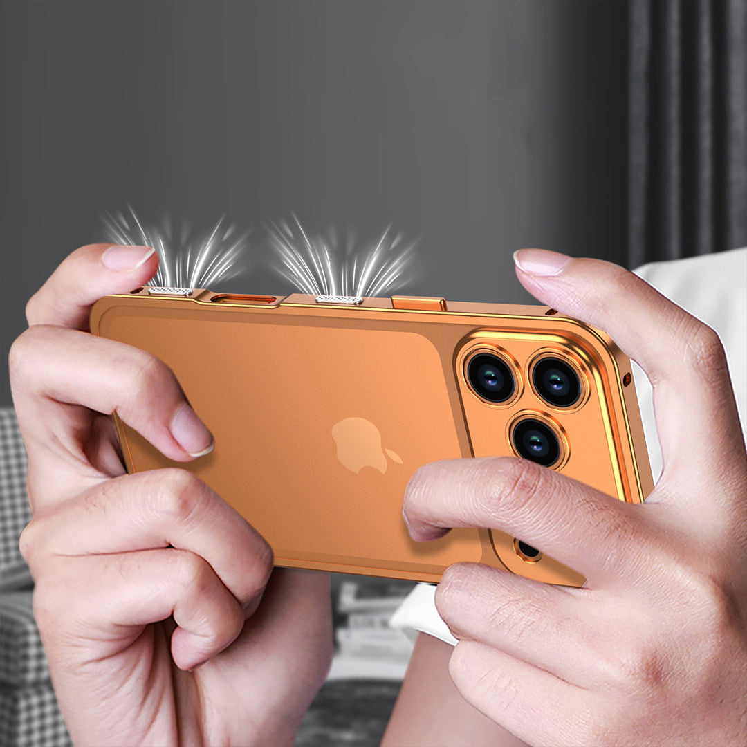 Aluminum alloy Magnetic Mobile Phone Case with Lens Protective Cover For iPhone Series