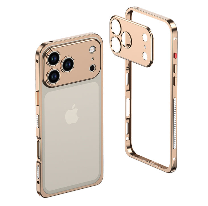 Aluminum alloy Magnetic Mobile Phone Case with Lens Protective Cover For iPhone Series