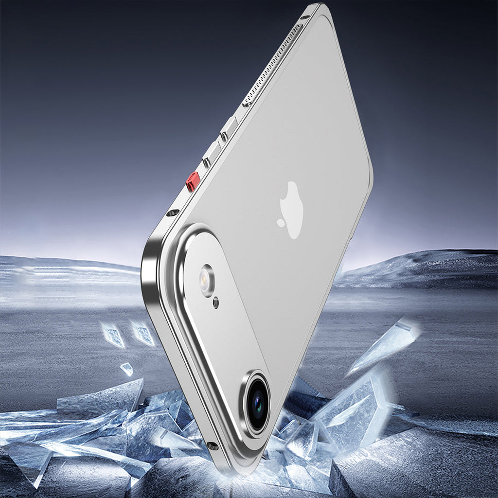 Aluminum alloy Magnetic Mobile Phone Case with Lens Protective Cover For iPhone Series