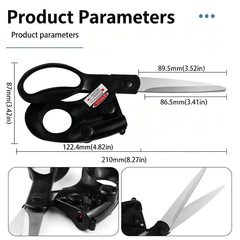 Laser Guided Scissors for Fabric Cutting, Quilting Home Craft Wrapping Gift