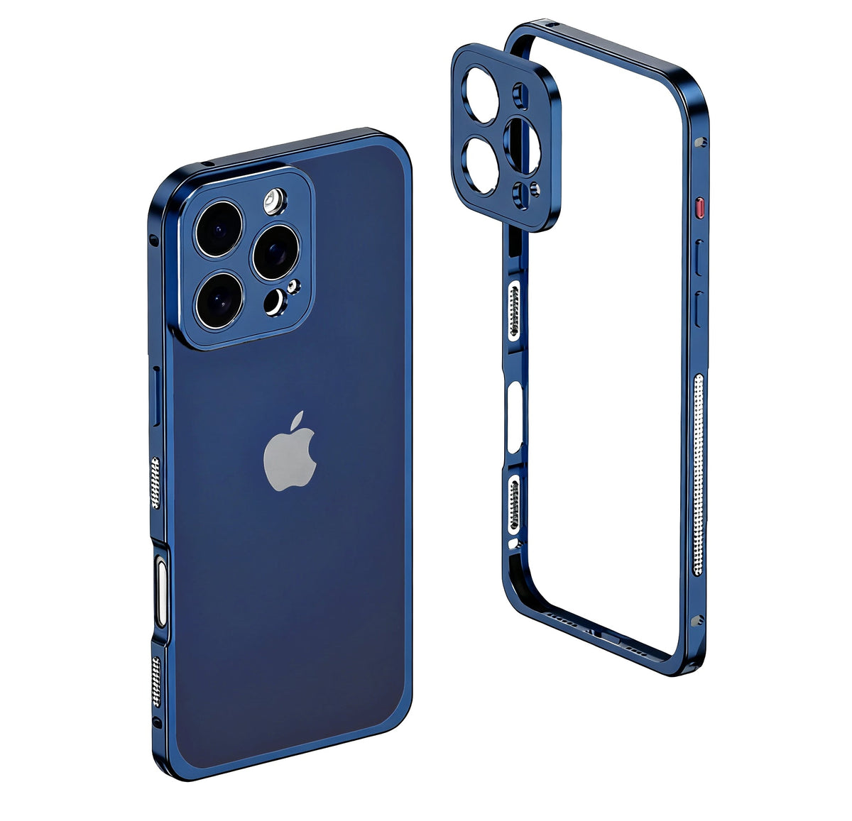Aluminum alloy Magnetic Mobile Phone Case with Lens Protective Cover For iPhone Series