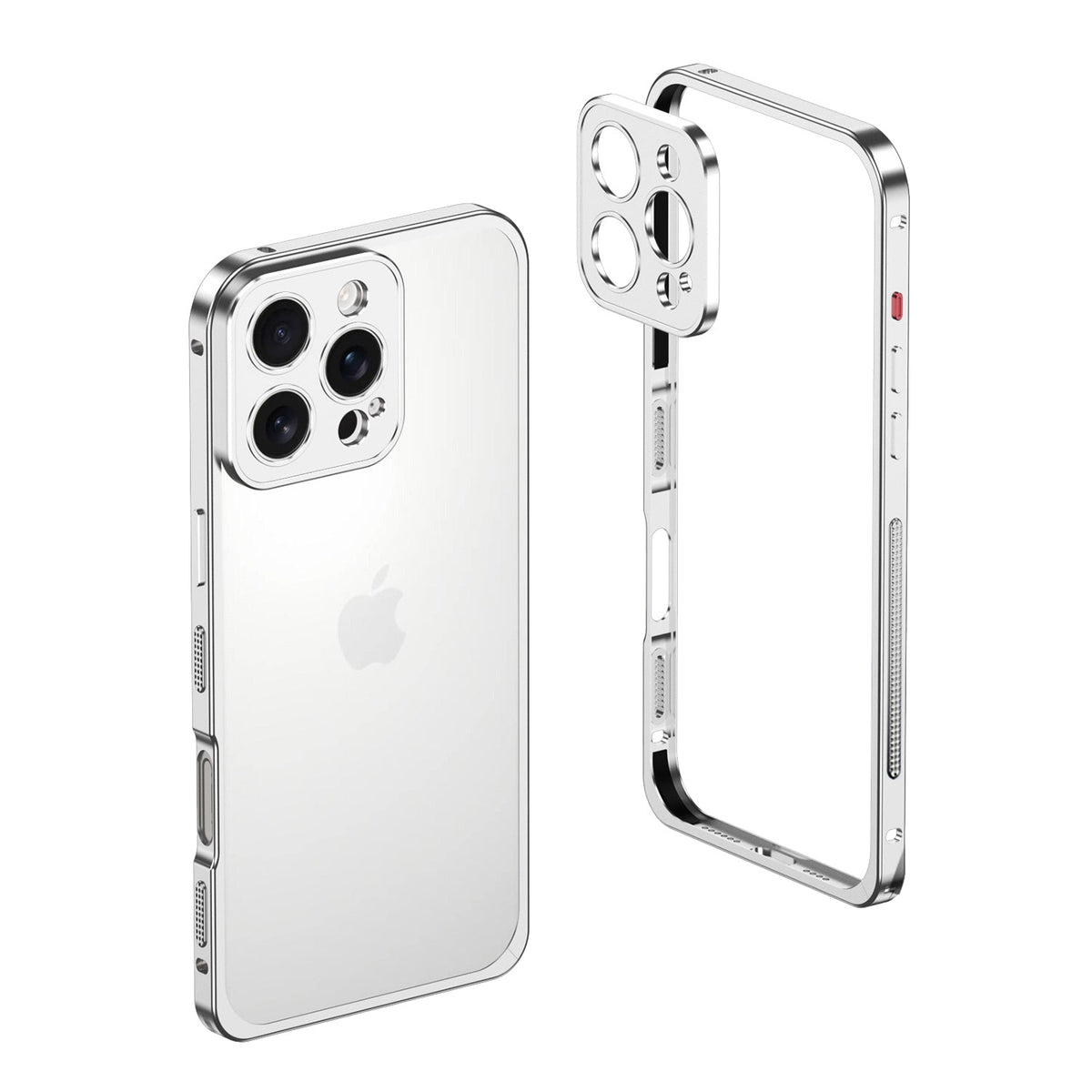 Aluminum alloy Magnetic Mobile Phone Case with Lens Protective Cover For iPhone Series