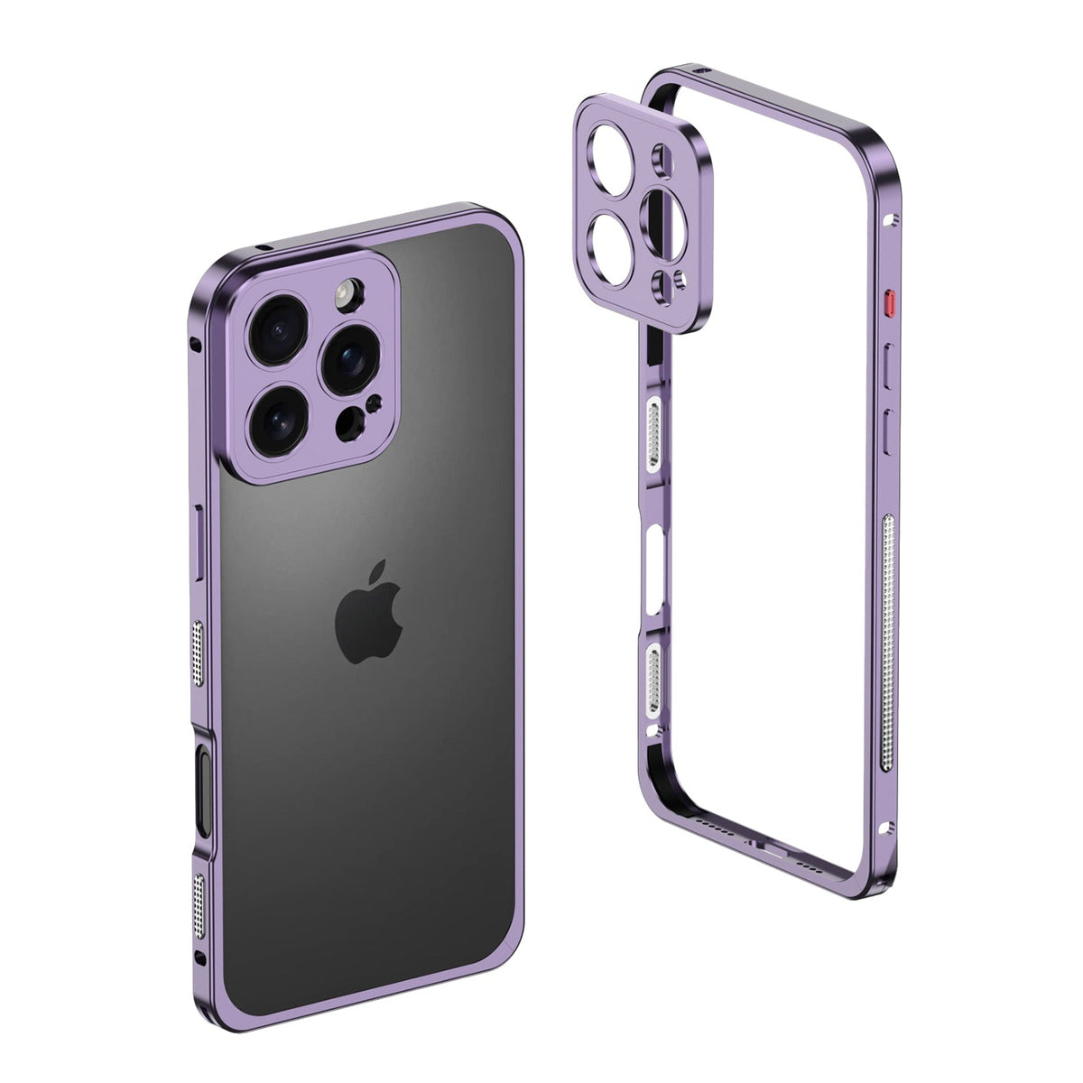 Aluminum alloy Magnetic Mobile Phone Case with Lens Protective Cover For iPhone Series