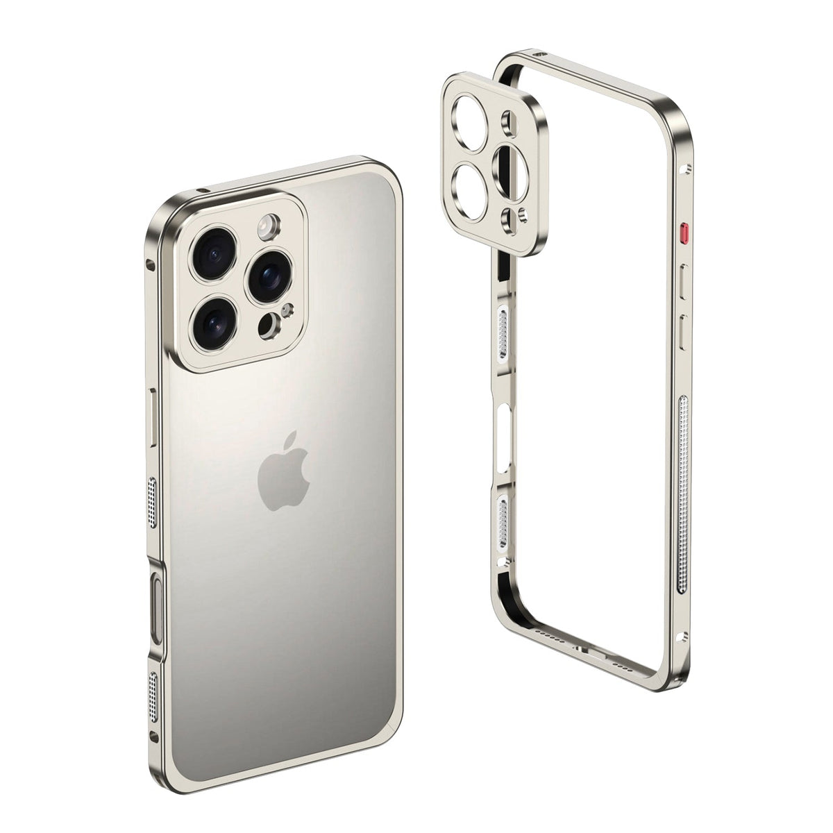 Aluminum alloy Magnetic Mobile Phone Case with Lens Protective Cover For iPhone Series