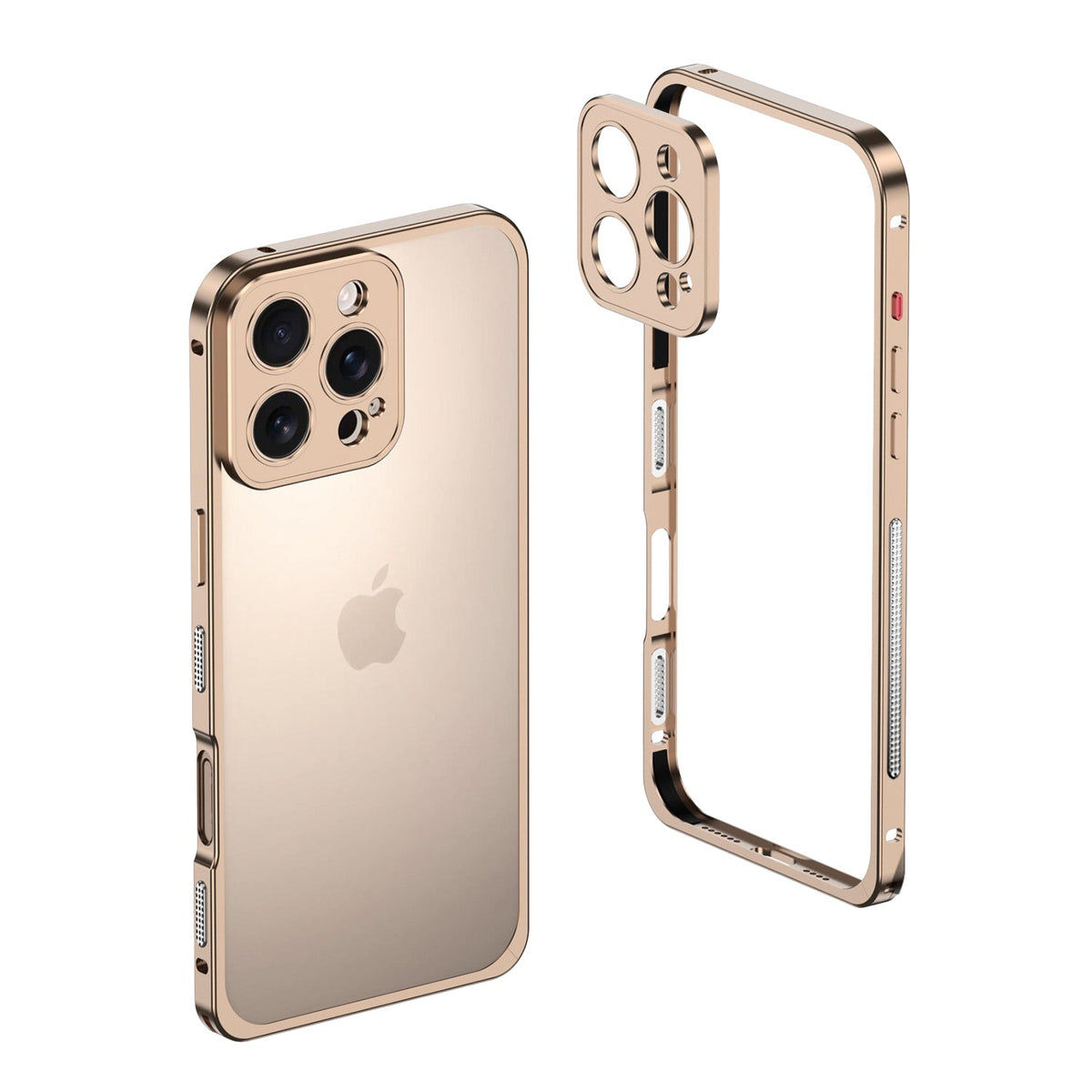 Aluminum alloy Magnetic Mobile Phone Case with Lens Protective Cover For iPhone Series