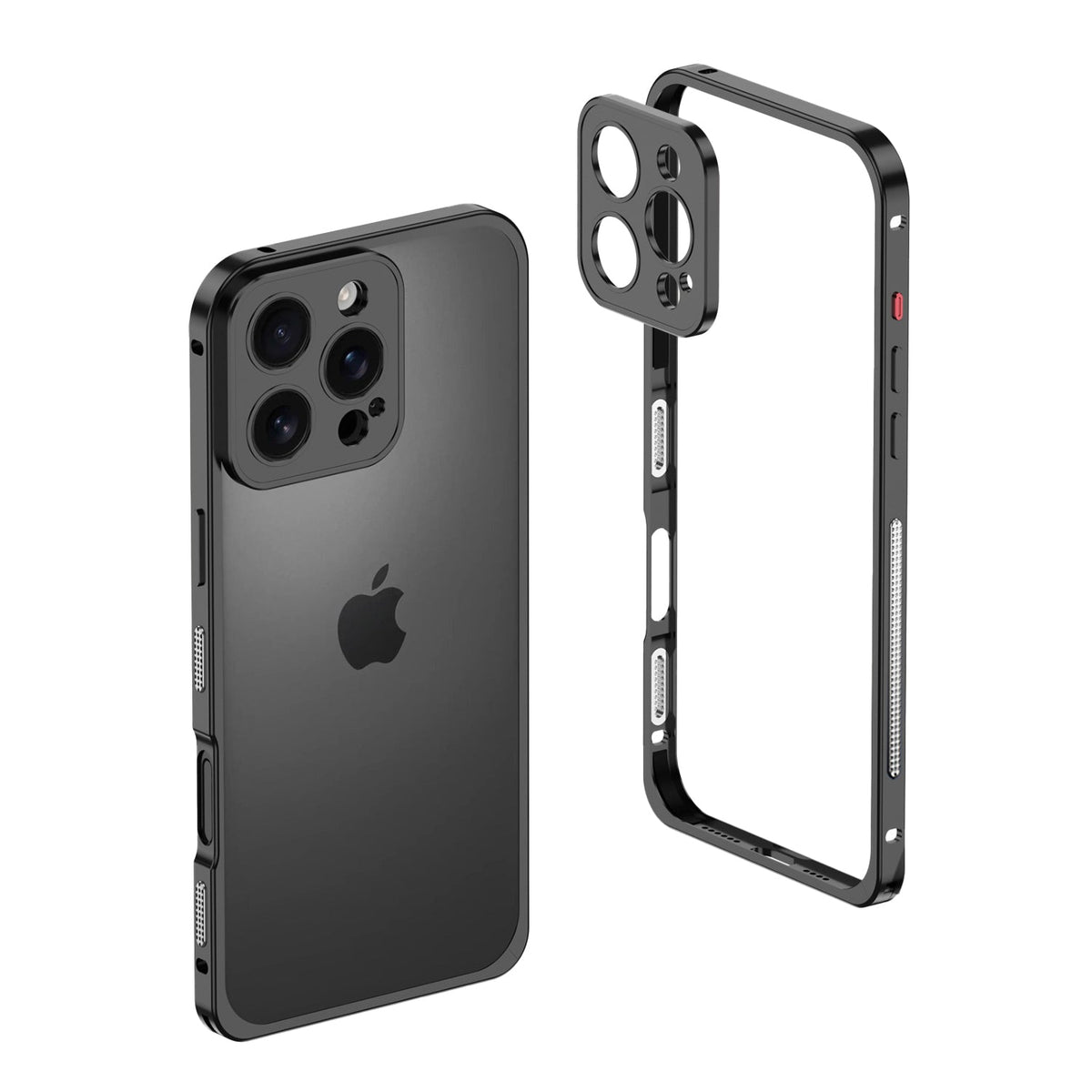 Aluminum alloy Magnetic Mobile Phone Case with Lens Protective Cover For iPhone Series
