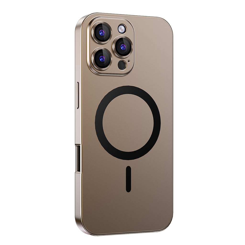 Aluminum Alloy Magnetic Phone Case, Snap-on Shockproof P rotective Case For iPhone series