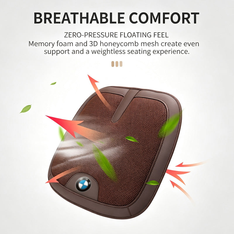 Car Memory Foam Seat Cushion, Breathable 3D Honeycomb Mesh Auto Seat Pad for Most Sedan SUV Truck
