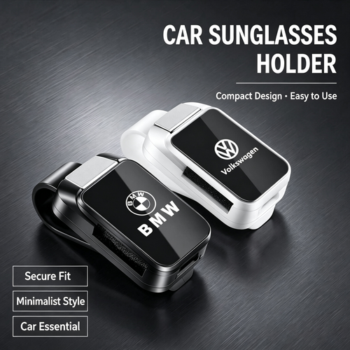 Car Sunglasses Holder Universal Auto Sun Visor Eyeglasses Clip Car Interior Accessories for Most Vehicles