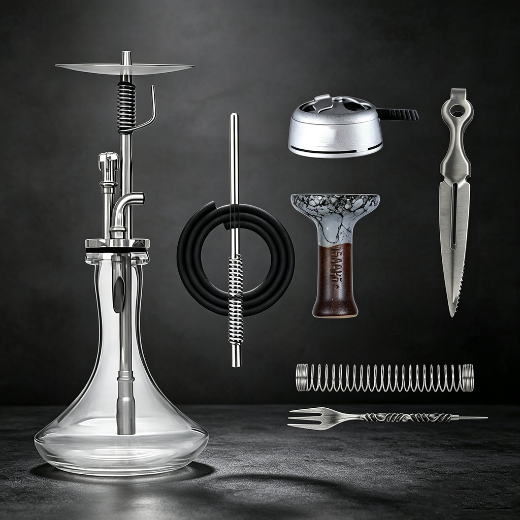 Glass Hookah Set, Including All Accessories For adult use only