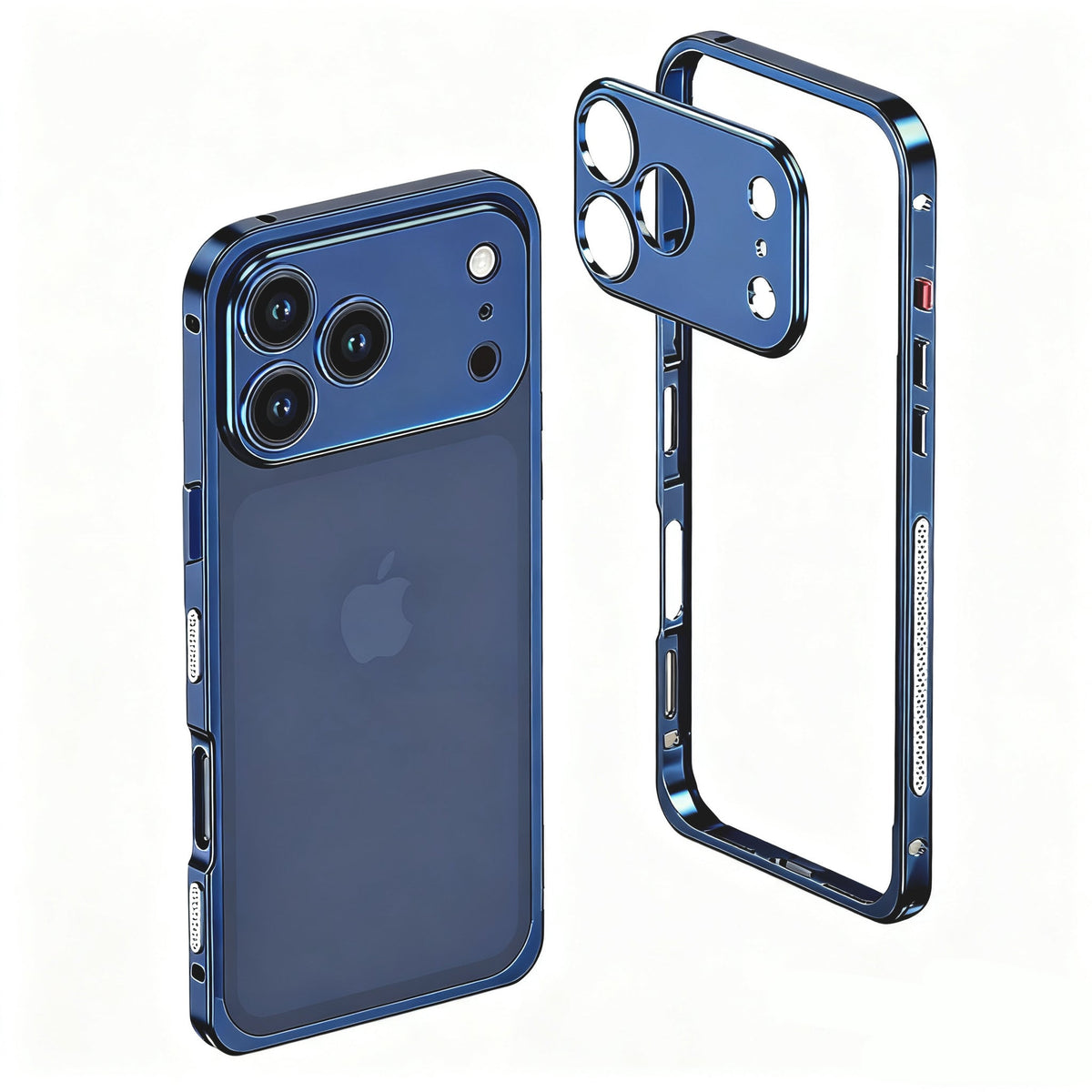 Aluminum alloy Magnetic Mobile Phone Case with Lens Protective Cover For iPhone Series