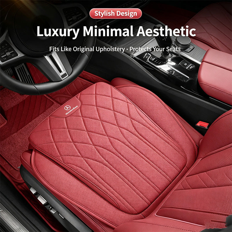 Premium Luxury Car Seat Cushion Set, Breathable Perforated Design, Anti-Slip Ergonomic Seat Covers, Widely Compatible With Sedans And SUVs