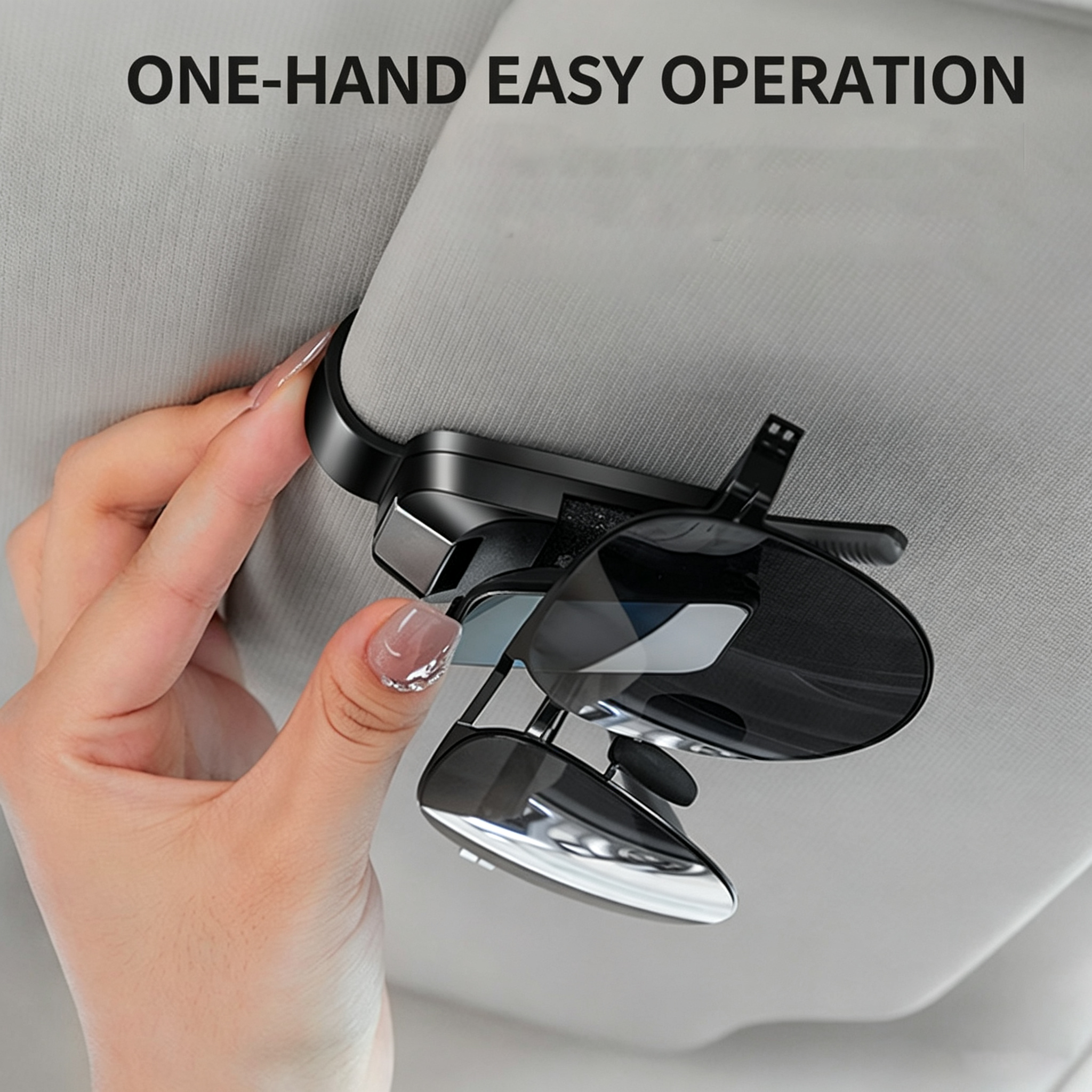 Car Sunglasses Holder Universal Auto Sun Visor Eyeglasses Clip Car Interior Accessories for Most Vehicles