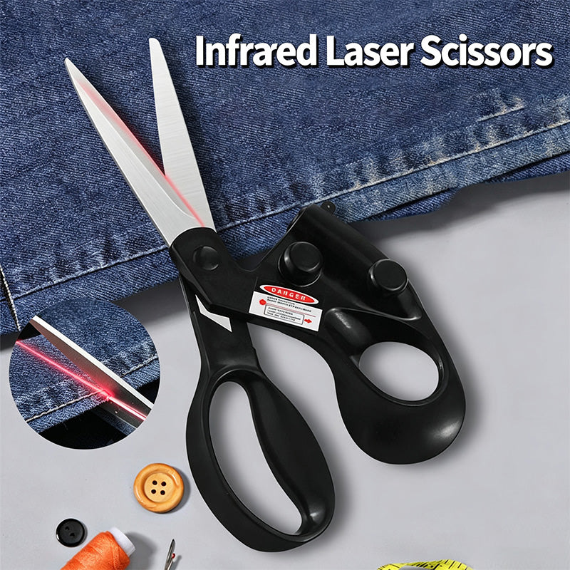Laser Guided Scissors for Fabric Cutting, Quilting Home Craft Wrapping Gift