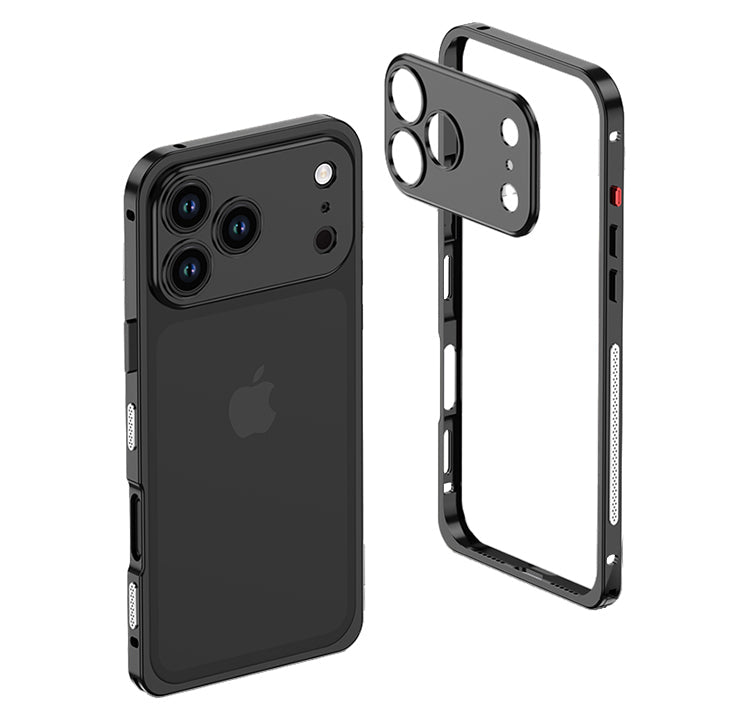 Aluminum alloy Magnetic Mobile Phone Case with Lens Protective Cover For iPhone Series