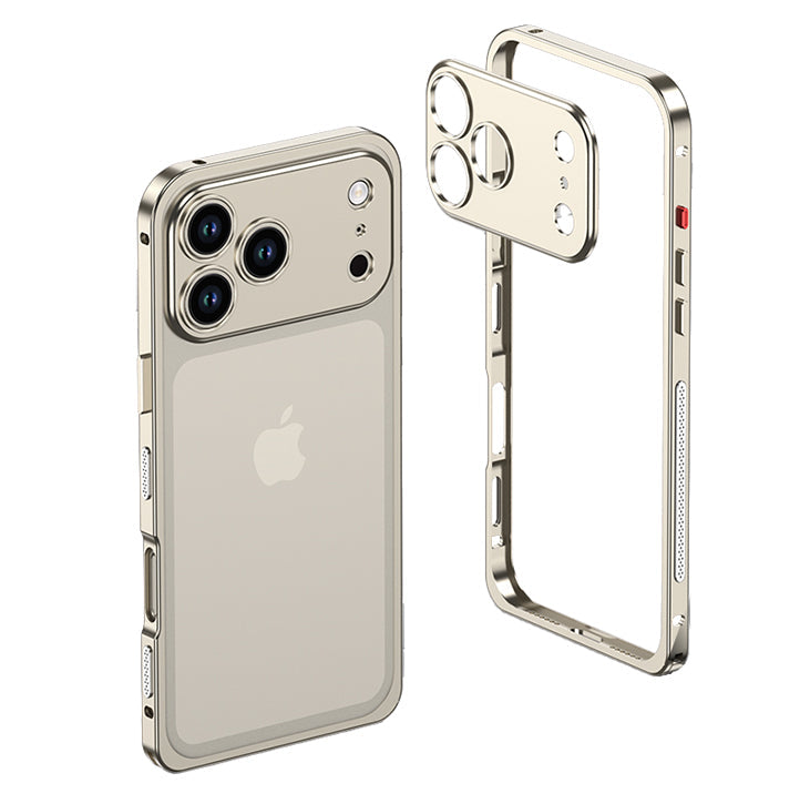 Aluminum alloy Magnetic Mobile Phone Case with Lens Protective Cover For iPhone Series