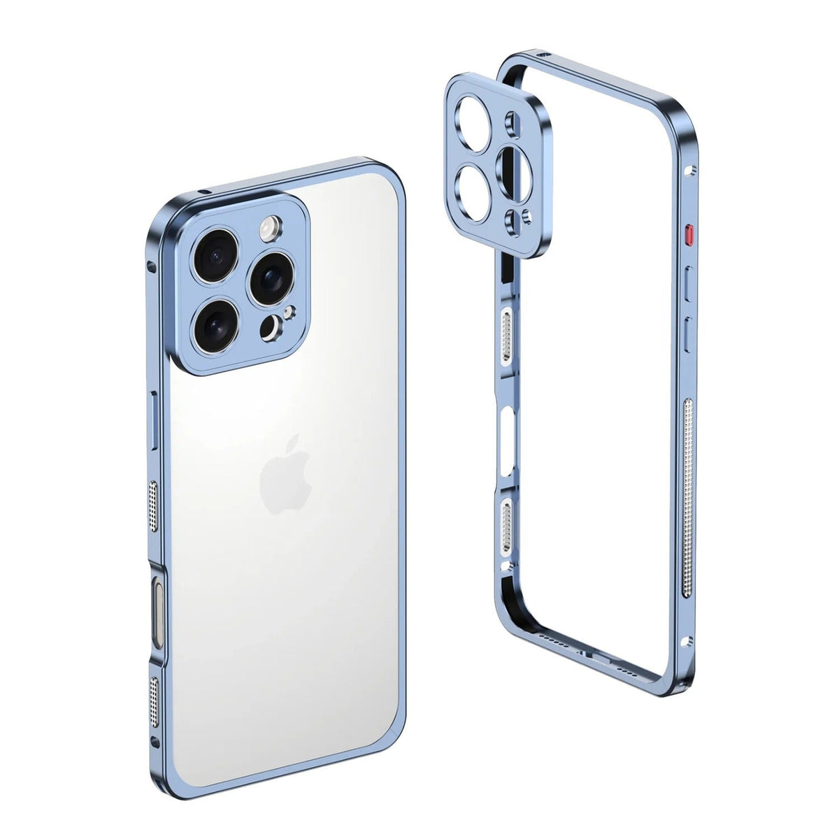 Aluminum alloy Magnetic Mobile Phone Case with Lens Protective Cover For iPhone Series