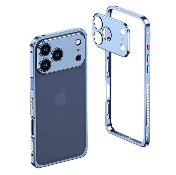 Aluminum alloy Magnetic Mobile Phone Case with Lens Protective Cover For iPhone Series