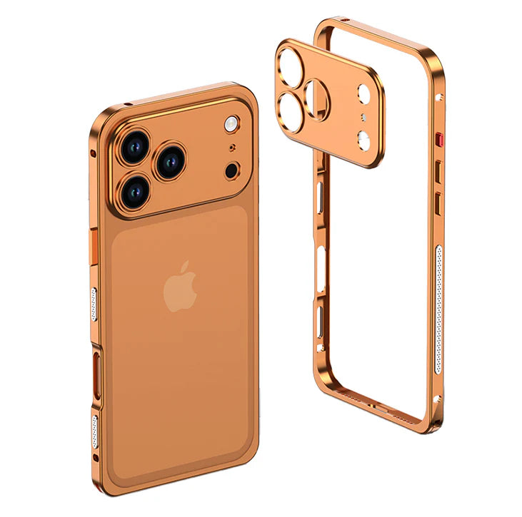 Aluminum alloy Magnetic Mobile Phone Case with Lens Protective Cover For iPhone Series