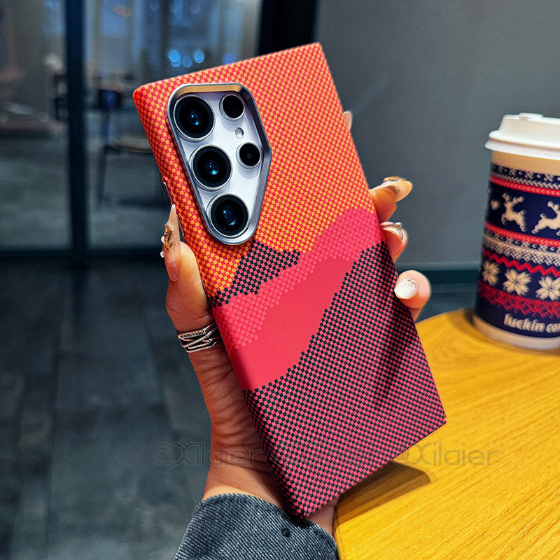 Gradient Dot Texture Magnetic Phone Case for Samsung Galaxy S24/25/26 Series